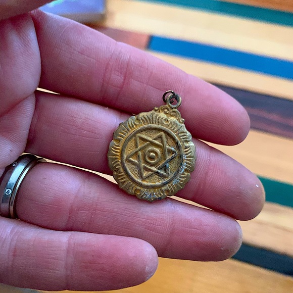 Vintage antique Jewish Star pendant